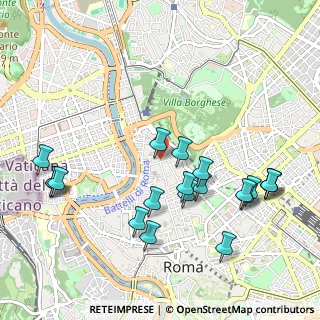 Mappa Via Vittoria, 00187 Roma RM, Italia (1.198)