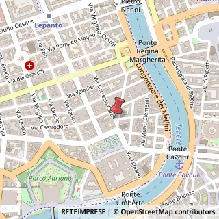 Mappa Via Lucrezio Caro,  7, 00193 Roma, Roma (Lazio)