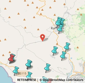 Mappa C.da Rocca San Giovanni, 92100 Raffadali AG, Italia (7.0025)