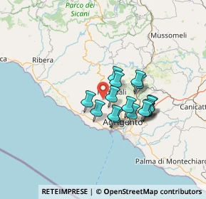 Mappa C.da Rocca San Giovanni, 92100 Raffadali AG, Italia (10.75125)