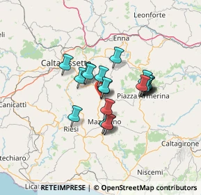Mappa Via Lombardia, 94012 Barrafranca EN, Italia (10.9085)
