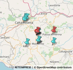 Mappa Via Lombardia, 94012 Barrafranca EN, Italia (9.91923)