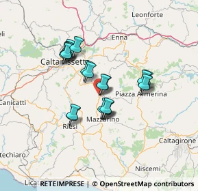 Mappa Via Lombardia, 94012 Barrafranca EN, Italia (12.0025)