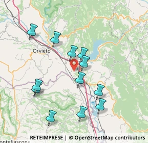 Mappa Località Tordimonte, 05023 Baschi TR, Italia (7.7375)