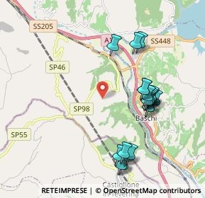 Mappa Località Tordimonte, 05023 Baschi TR, Italia (2.141)