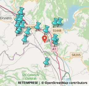 Mappa Località Tordimonte, 05023 Baschi TR, Italia (4.35444)