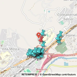 Mappa Via Achille Grandi, 64100 Teramo TE, Italia (0.51724)