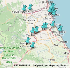 Mappa Via Luigi Maria Pirelli Loc, 64100 Teramo TE, Italia (15.695)