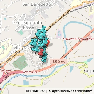 Mappa Via Melozzi, 64100 Teramo TE, Italia (0.25385)