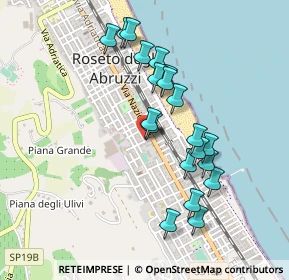 Mappa Via Napoli 35 incrocio con, 64026 Roseto degli Abruzzi TE, Italia (0.4465)