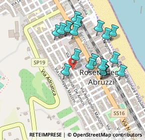 Mappa Via E. de Amicis, 64026 Roseto degli Abruzzi TE, Italia (0.2235)