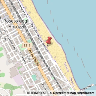 Mappa Lungomare Roma, 13, 64026 Roseto degli Abruzzi, Teramo (Abruzzo)