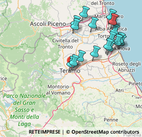 Mappa Via Giovanni Melarangelo, 64100 Teramo TE, Italia (17.47611)