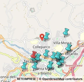 Mappa Via Giovanni Melarangelo, 64100 Teramo TE, Italia (1.23)