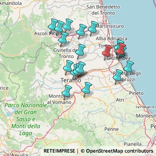 Mappa Via Camillo Bruschelli, 64100 Teramo TE, Italia (14.7635)