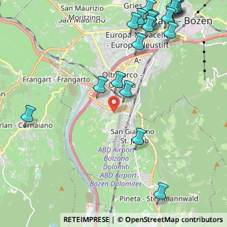 Mappa Via Agruzzo Grutzenweg, 39100 Bolzano BZ, Italia (2.995)