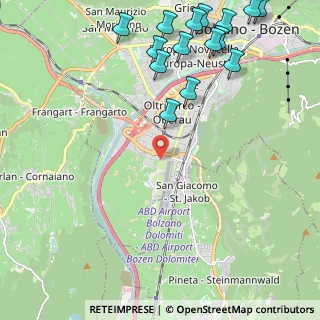 Mappa Via Agruzzo Grutzenweg, 39100 Bolzano BZ, Italia (2.878)