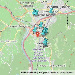 Mappa Via Agruzzo Grutzenweg, 39100 Bolzano BZ, Italia (1.28909)