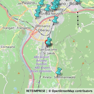 Mappa Via San Giacomo, 39100 Bolzano BZ, Italia (2.93933)