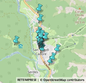 Mappa Via Luigi Cesaletti, 32046 San Vito di Cadore BL, Italia (0.499)