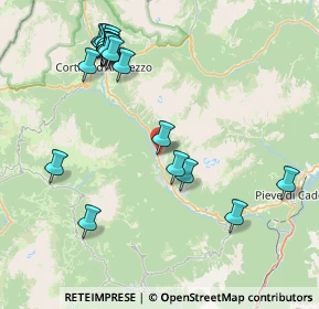 Mappa Via Luigi Cesaletti, 32046 San Vito di Cadore BL, Italia (9.0995)