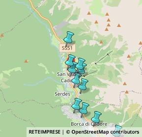 Mappa Via Luigi Cesaletti, 32046 San Vito di Cadore BL, Italia (1.68091)