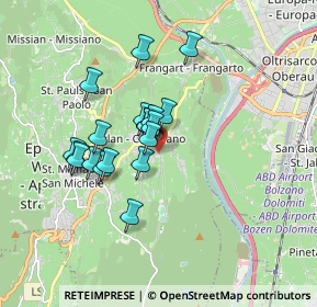 Mappa Via Casa di Gesù, 39057 Appiano Sulla Strada del Vino BZ, Italia (1.301)