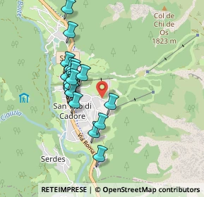 Mappa Via Belvedere, 32046 San Vito di Cadore BL, Italia (0.7675)