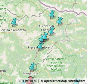 Mappa Via Roma, 32040 Domegge di Cadore BL, Italia (25.83737)