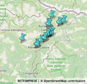 Mappa Via Roma, 32040 Domegge di Cadore BL, Italia (8.63063)