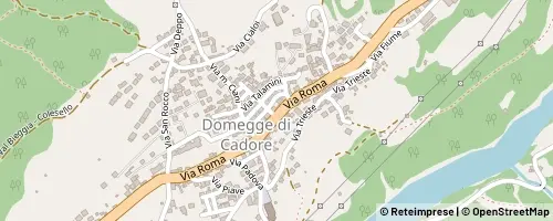 Mappa Domegge di Cadore