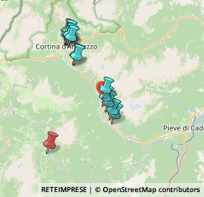 Mappa Via A. de Lotto, 32046 San Vito di Cadore BL, Italia (6.70857)