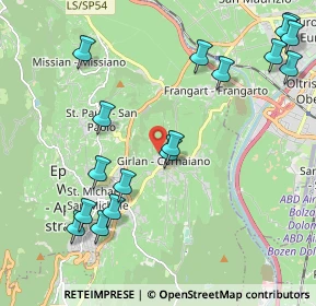 Mappa Via San Sebastiano, 39057 Cornaiano BZ, Italia (2.44412)