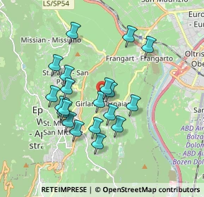 Mappa Via San Sebastiano, 39057 Cornaiano BZ, Italia (1.563)