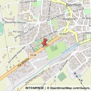Mappa Via Milano, 47, 23032 Bormio, Sondrio (Lombardia)