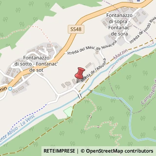 Mappa Via Albolina, 411, 38030 Mazzin, Trento (Trentino-Alto Adige)
