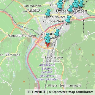 Mappa Via Peter Mitterhofer, 39100 Bolzano BZ, Italia (2.85583)