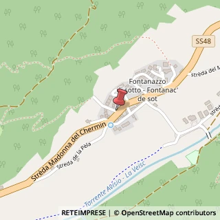 Mappa Str?da Madona del Ch?rmin, 38030 Fontanazzo TN, Italia, 38030 Mazzin, Trento (Trentino-Alto Adige)