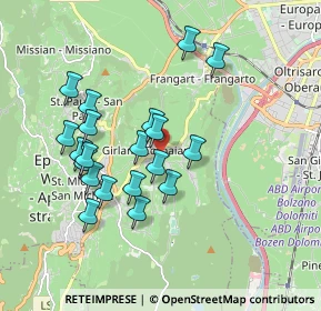 Mappa Via Casa di Gesù, 39057 Cornaiano BZ, Italia (1.651)