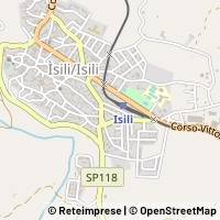 Mapa Isili