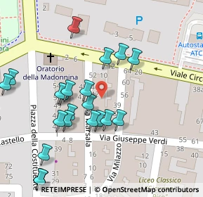 Mappa Via Giuseppe Verdi, 41037 Mirandola MO, Italia (0.05455)