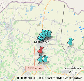 Mappa Via Giuseppe Verdi, 41037 Mirandola MO, Italia (1.82)