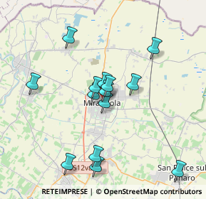 Mappa Via Giuseppe Verdi, 41037 Mirandola MO, Italia (3.36143)