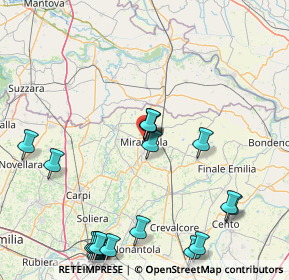 Mappa Via Giuseppe Verdi, 41037 Mirandola MO, Italia (21.638)