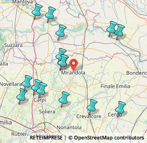 Mappa Via Giuseppe Verdi, 41037 Mirandola MO, Italia (18.56133)