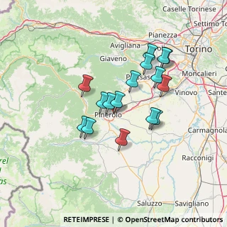 Mappa Via Molino delle Lime, 10064 Pinerolo TO, Italia (11.74375)