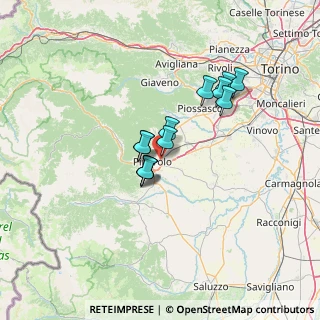 Mappa Via Molino delle Lime, 10064 Pinerolo TO, Italia (9.915)