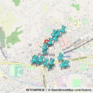 Mappa Via Gian Battista Rossi, 10064 Pinerolo TO, Italia (0.3905)