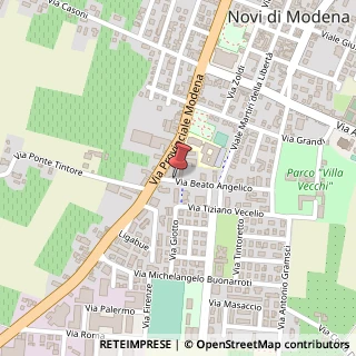Mappa Via Beato Angelico, 3, 41016 Novi di Modena, Modena (Emilia Romagna)