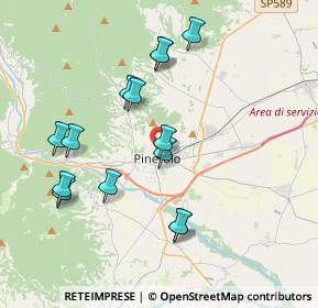 Mappa Via Brunetta d'usseaux, 10064 Pinerolo TO, Italia (3.80143)